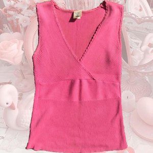 💗⭐️Pink Y2k Style V-Neck⭐️💗